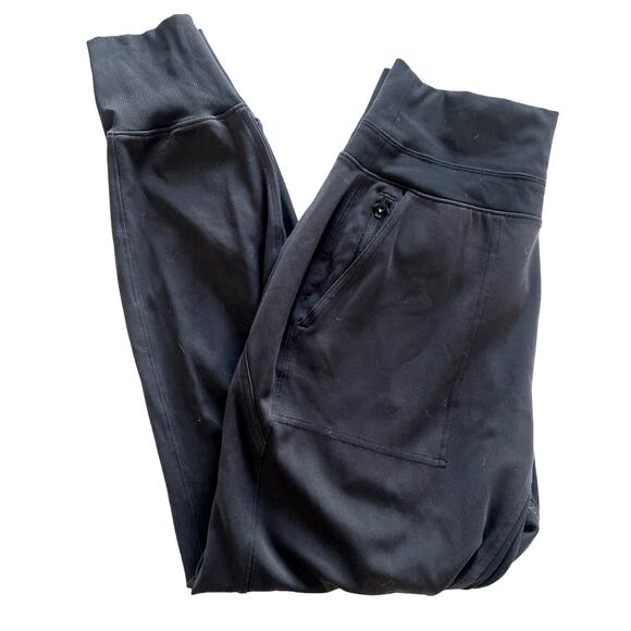 Athleta Venice High Rise Athletic Casual Jogger Pants Black 27.5" Size Small - Picture 5 of 12